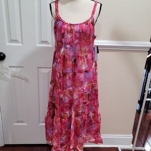 Signature by Robbie Bee Vibrant Floral Midi Dress